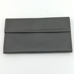 Vintage leather wallet Southwestern Amity Cowhide grey